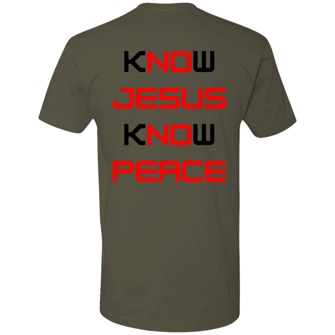 Know Jesus Know Peace Pro Tee (Black Design)