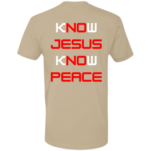 Know Jesus Know Peace Pro Tee (White Design)