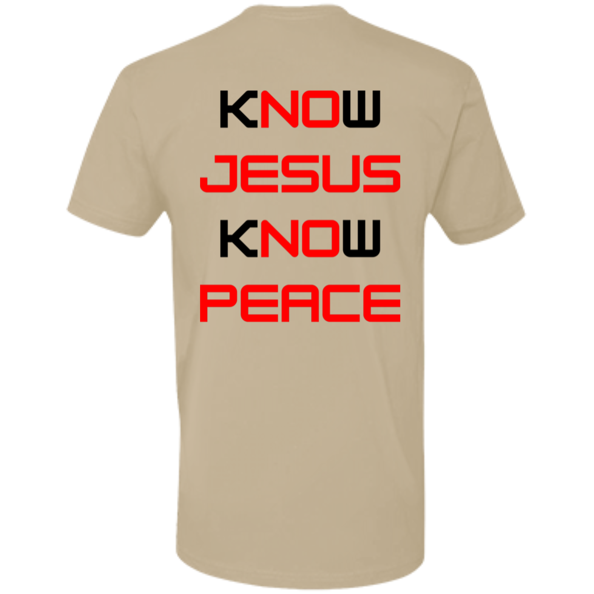 Know Jesus Know Peace Pro Tee (Black Design)