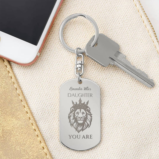 Daughter Engraved Keychain