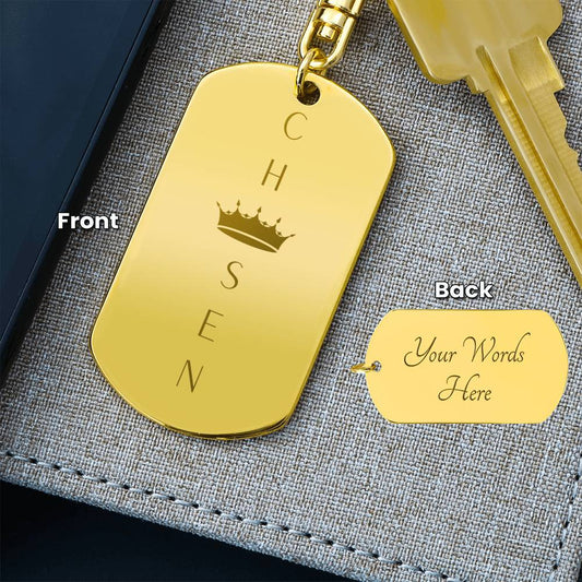 Chosen Engraved Key Chain