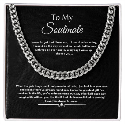 To My Soulmate (Black Message Card)