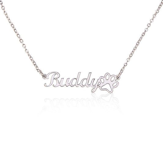 Paw *Customizable* Name Necklace