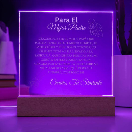 LED Plaque Para Papa