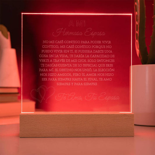 LED Plaque Para Esposo